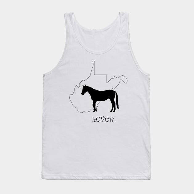 West Virginia Horse Lover Gifts Tank Top by Prairie Ridge Designs